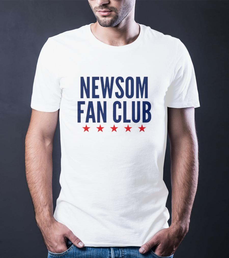 Newsom Fan Club Five Red Stars T-Shirt