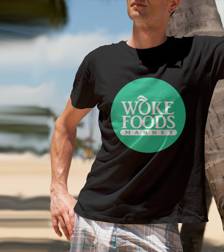 Woke Foods Market Green Circle T-Shirt