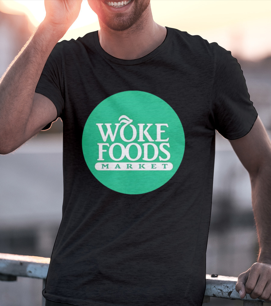 Woke Foods Market Green Circle T-Shirt