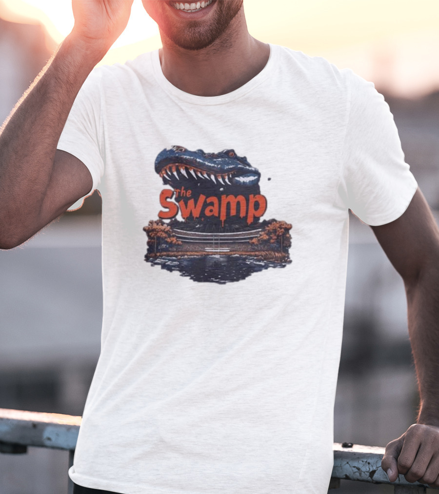Florida Gators The Swamp Vintage Stadium Alligator T-Shirt