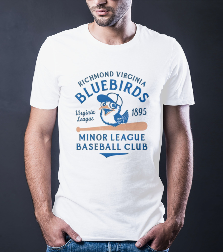 Richmond Virginia Bluebirds 1895 Minor League Baseball Club Virginia League T-Shirt