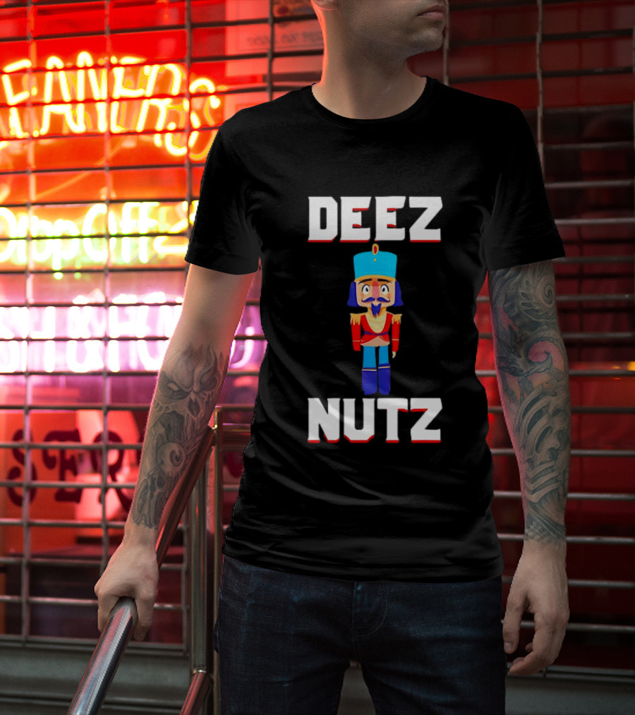 Deez Nutz Nutcracker Christmas Holiday Nuts T-Shirt