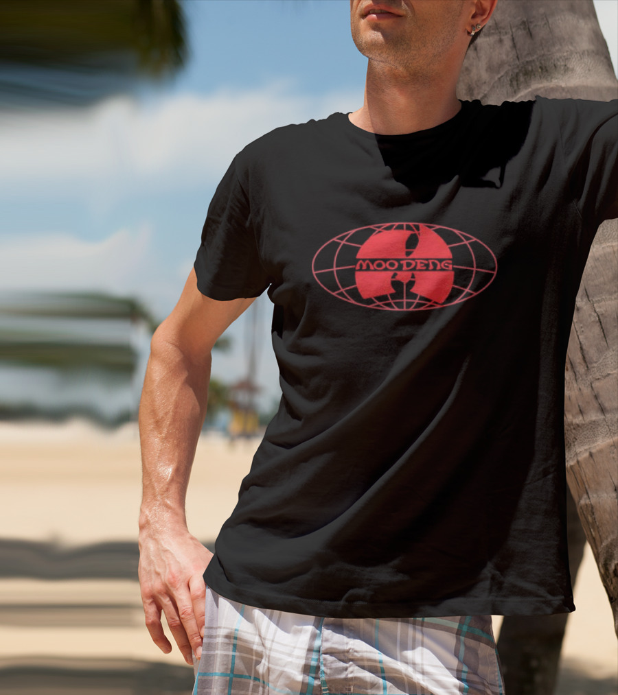 Moo Deng Clan 2 Red Globe Emblem T-Shirt