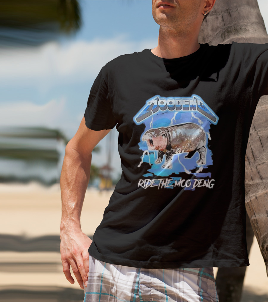 Moo Deng Ride The Moo Deng Electric Hippo T-Shirt