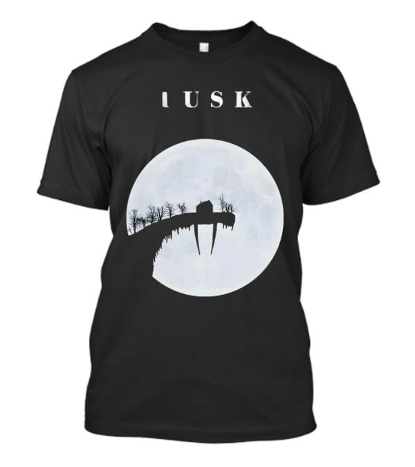 Tusk Moonlit Landscape With House And Trees T-Shirt