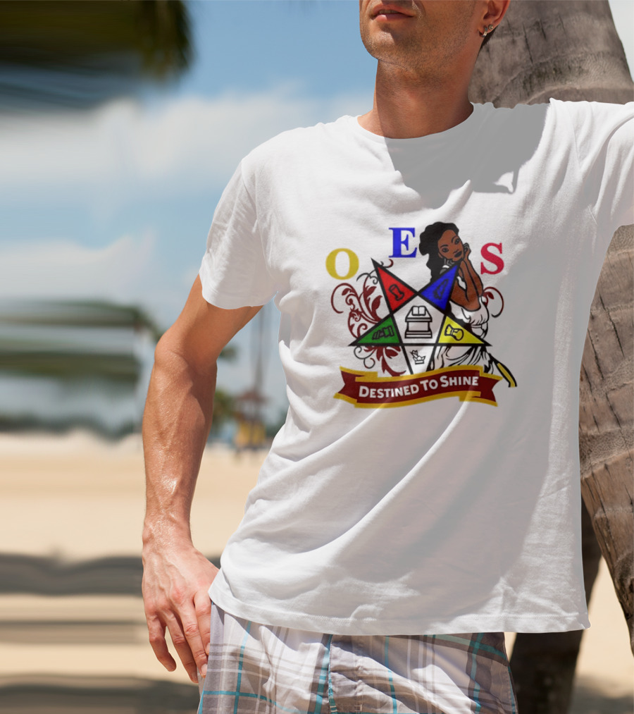 OES Eastern Star Destined To Shine Cartoon T-Shirt