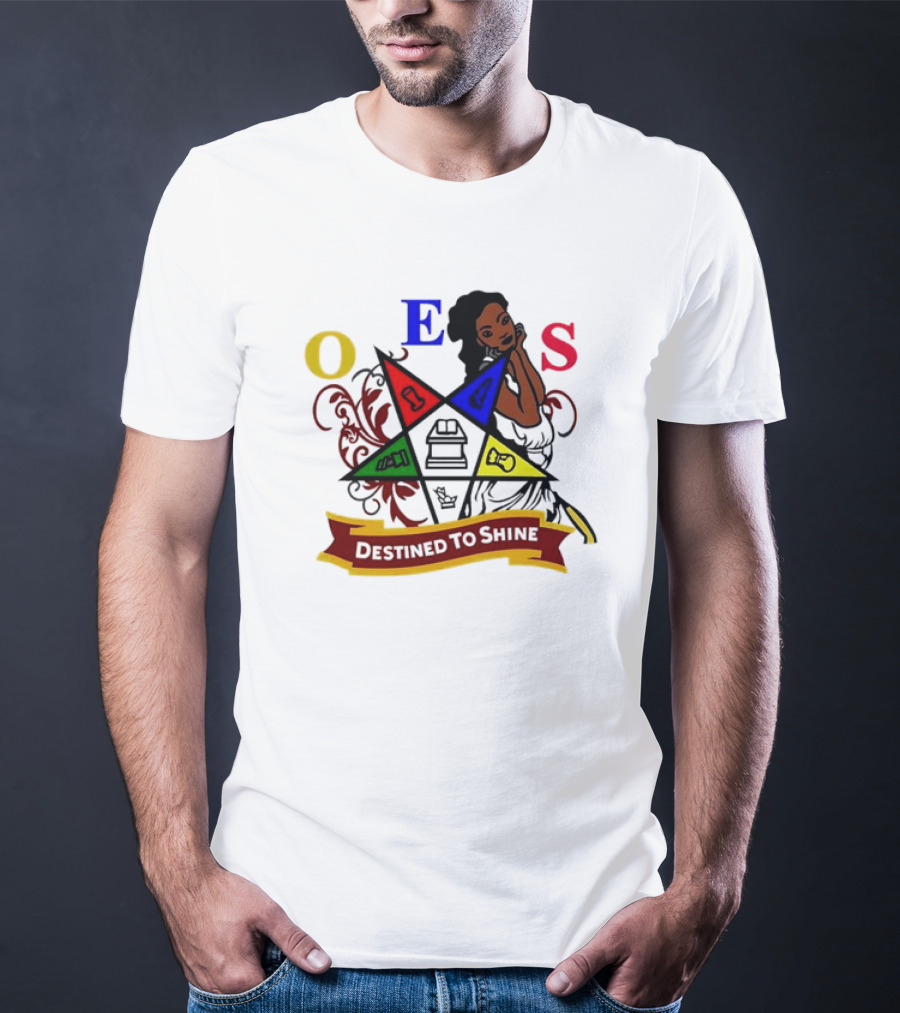 OES Eastern Star Destined To Shine Cartoon T-Shirt