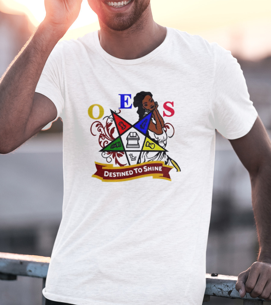 OES Eastern Star Destined To Shine Cartoon T-Shirt
