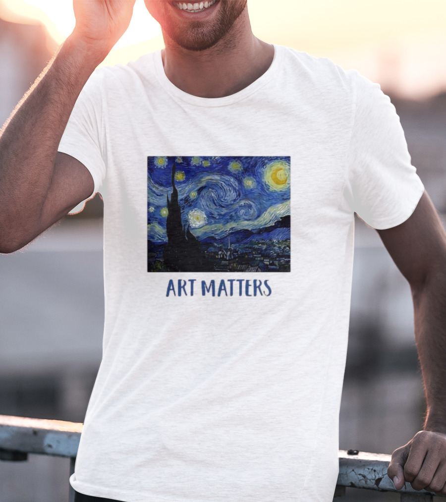 Starry Night Vincent Van Gogh Art Matters Iconic T-Shirt