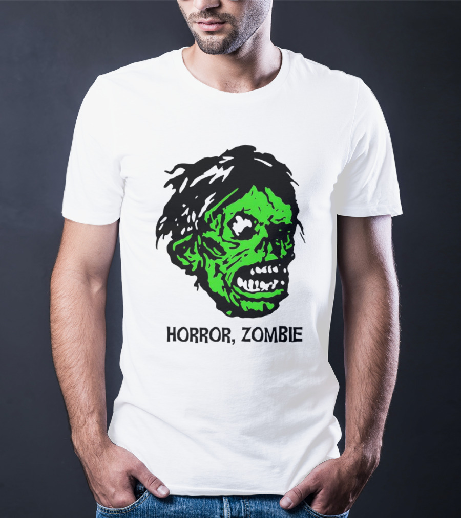 Kirk Hammett Horror Zombie Green Face T-Shirt