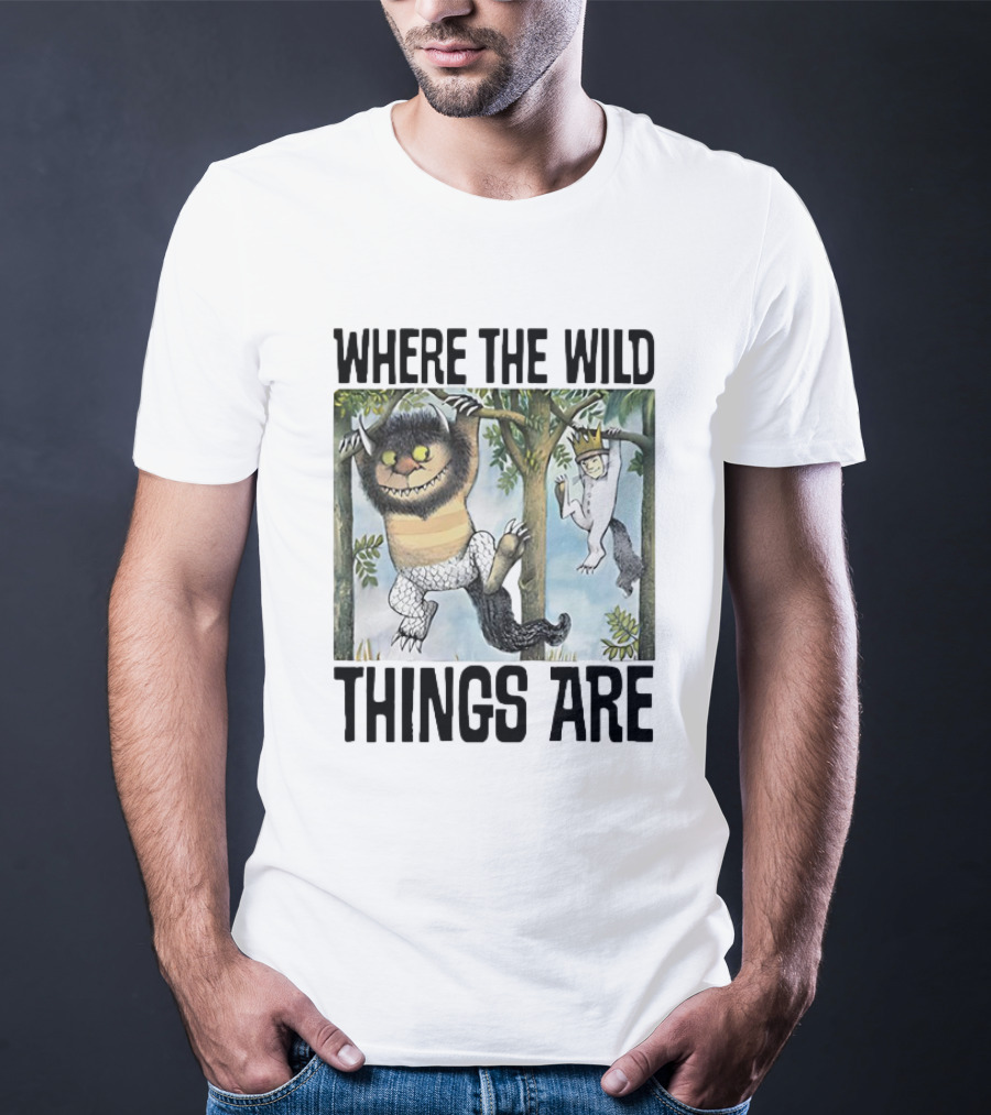 Where The Wild Things Are Moishe Sketch Hanging In Trees T-Shirt