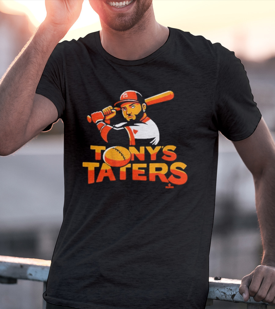Baltimore Orioles Tony's Taters Anthony Santander Birdland Baseball T-Shirt
