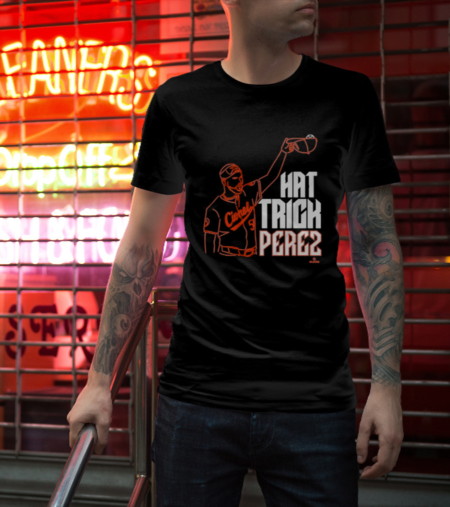 Baltimore Orioles Cionel Perez Hat Trick Perez Player T-Shirt