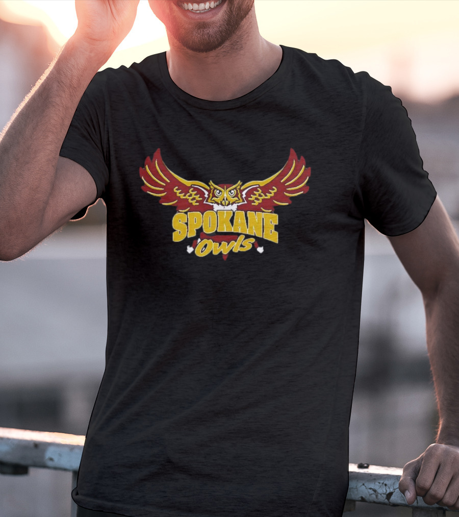 Spokane Owls Winged Emblem T-Shirt