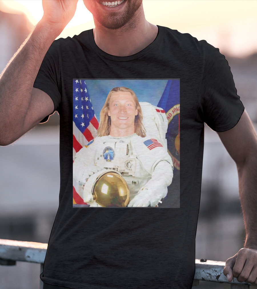 Trevor Lawrence Jacksonville Jaguars Win A Game Or Go To The Moon Astronaut USA Flag T-Shirt