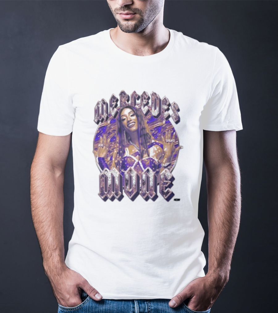 Mercedés Moné Moné Maker In Glamorous Purple Attire T-Shirt