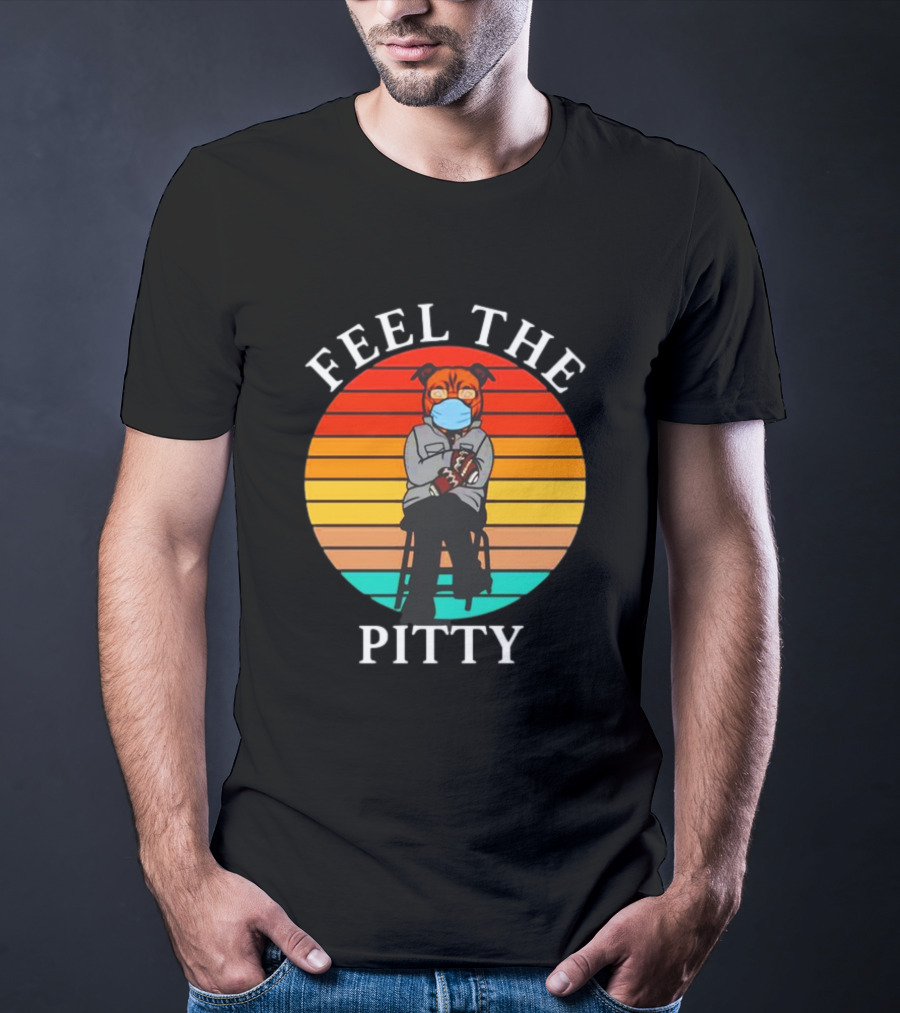 Feel The Pitty Bernie Sanders Pitbull Vintage T-Shirt