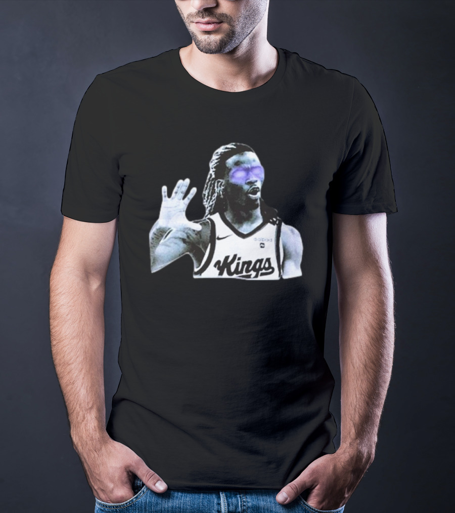 Keon Ellis Sacramento Kings Dark Basketball Player T-Shirt