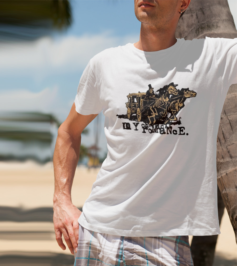 My Chemical Romance Skeleton Horse Hearse Carriage T-Shirt