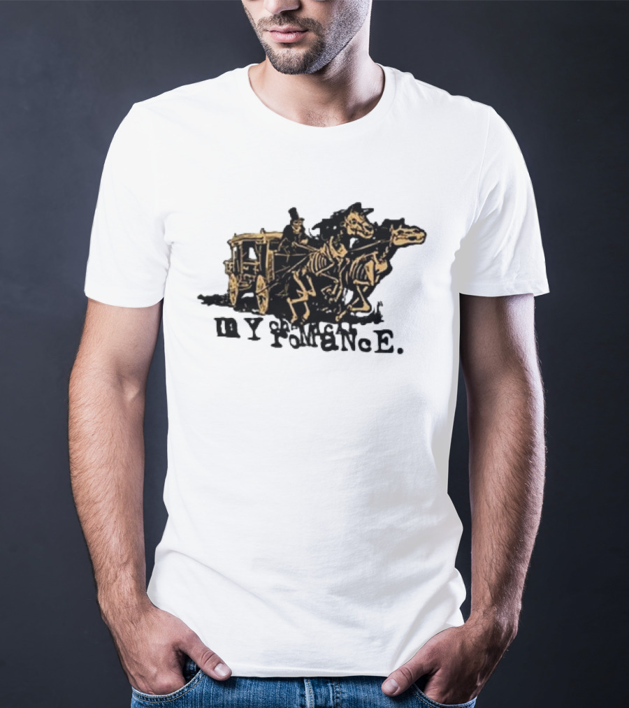 My Chemical Romance Skeleton Horse Hearse Carriage T-Shirt