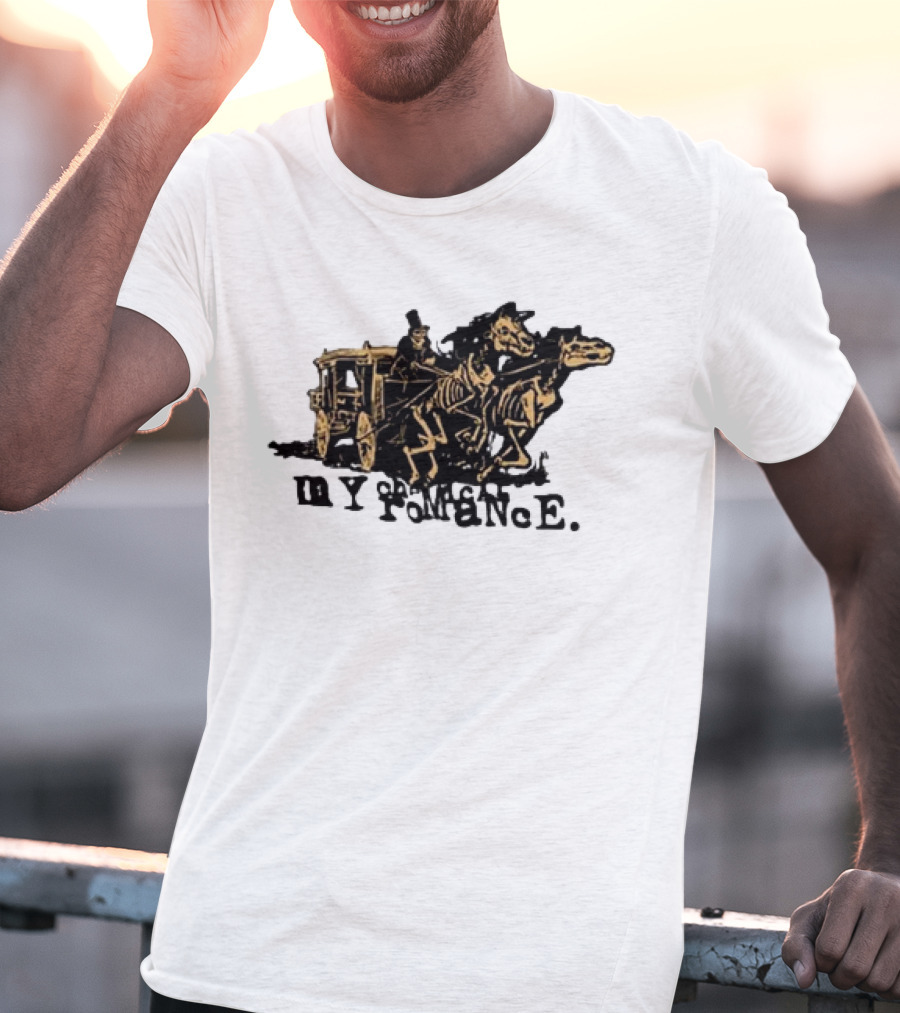 My Chemical Romance Skeleton Horse Hearse Carriage T-Shirt