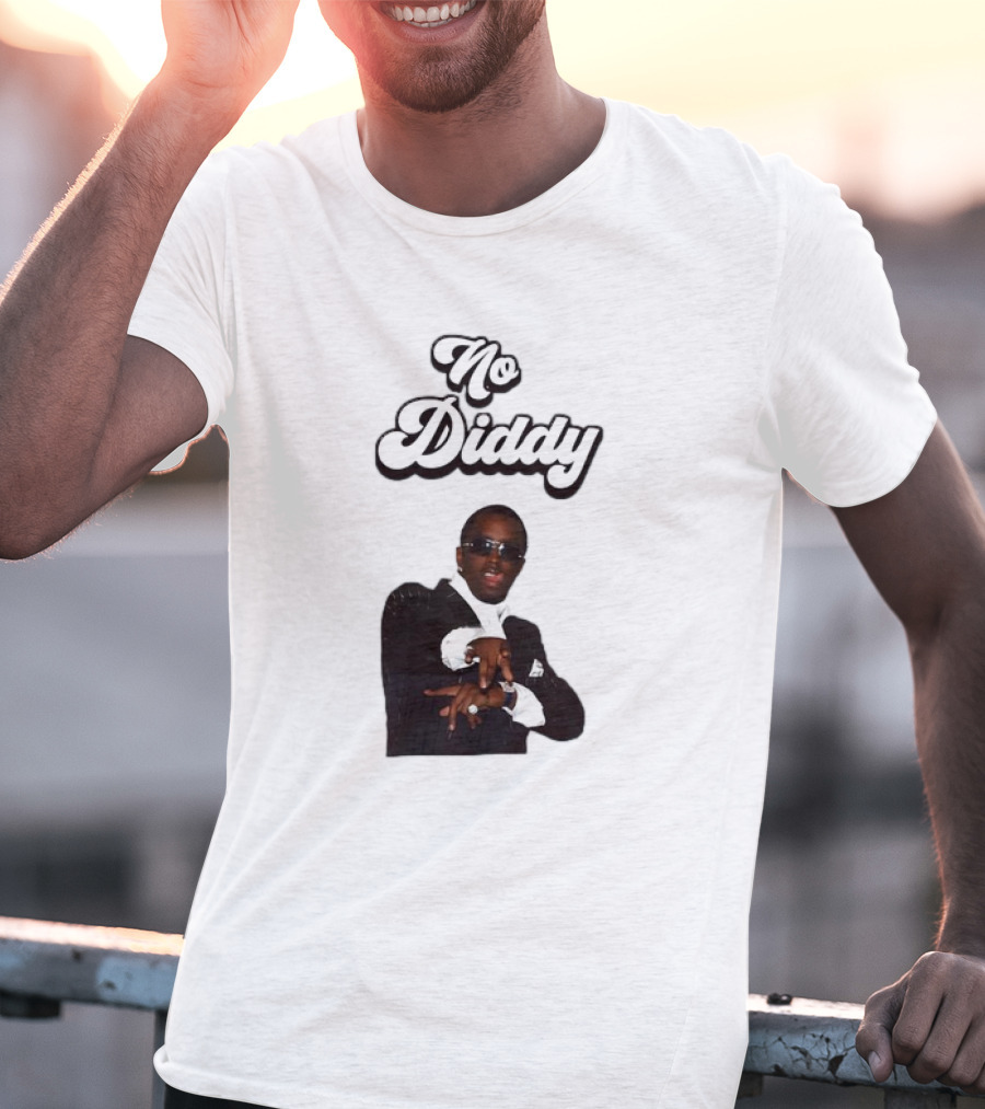 No Diddy Tongue Out Diddy Parody Sunglasses Swagger T-Shirt