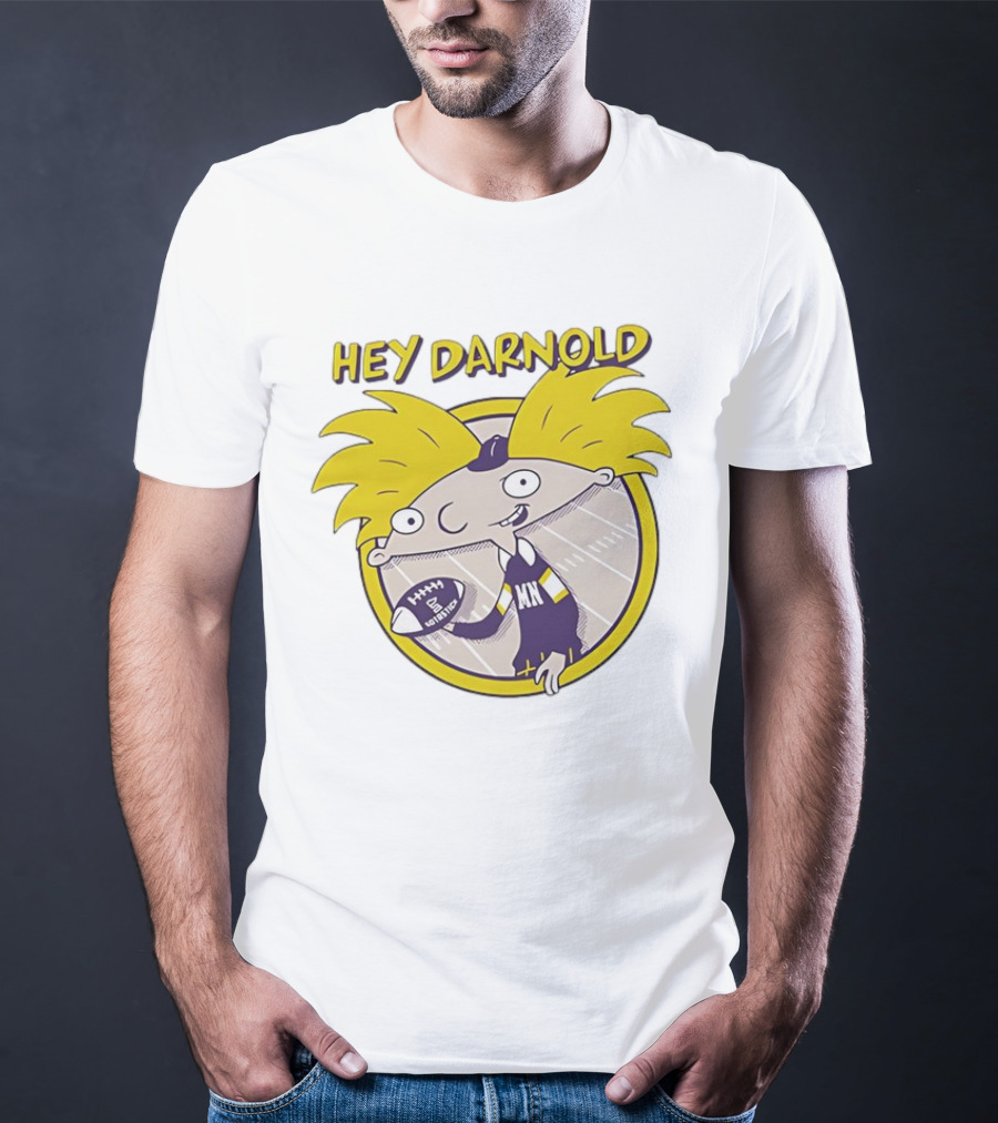 Hey Darnold Minnesota Football Cartoon Character MN Football T-Shirt