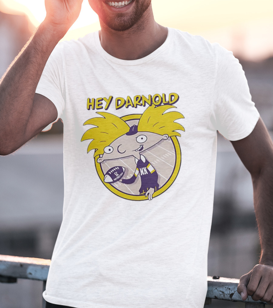Hey Darnold Minnesota Football Cartoon Character MN Football T-Shirt