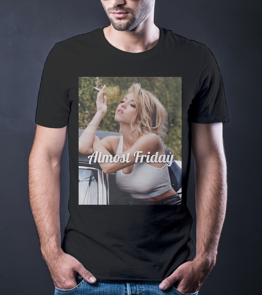 Almost Friday Sydney Sweeney Smoke Car T-Shirt
