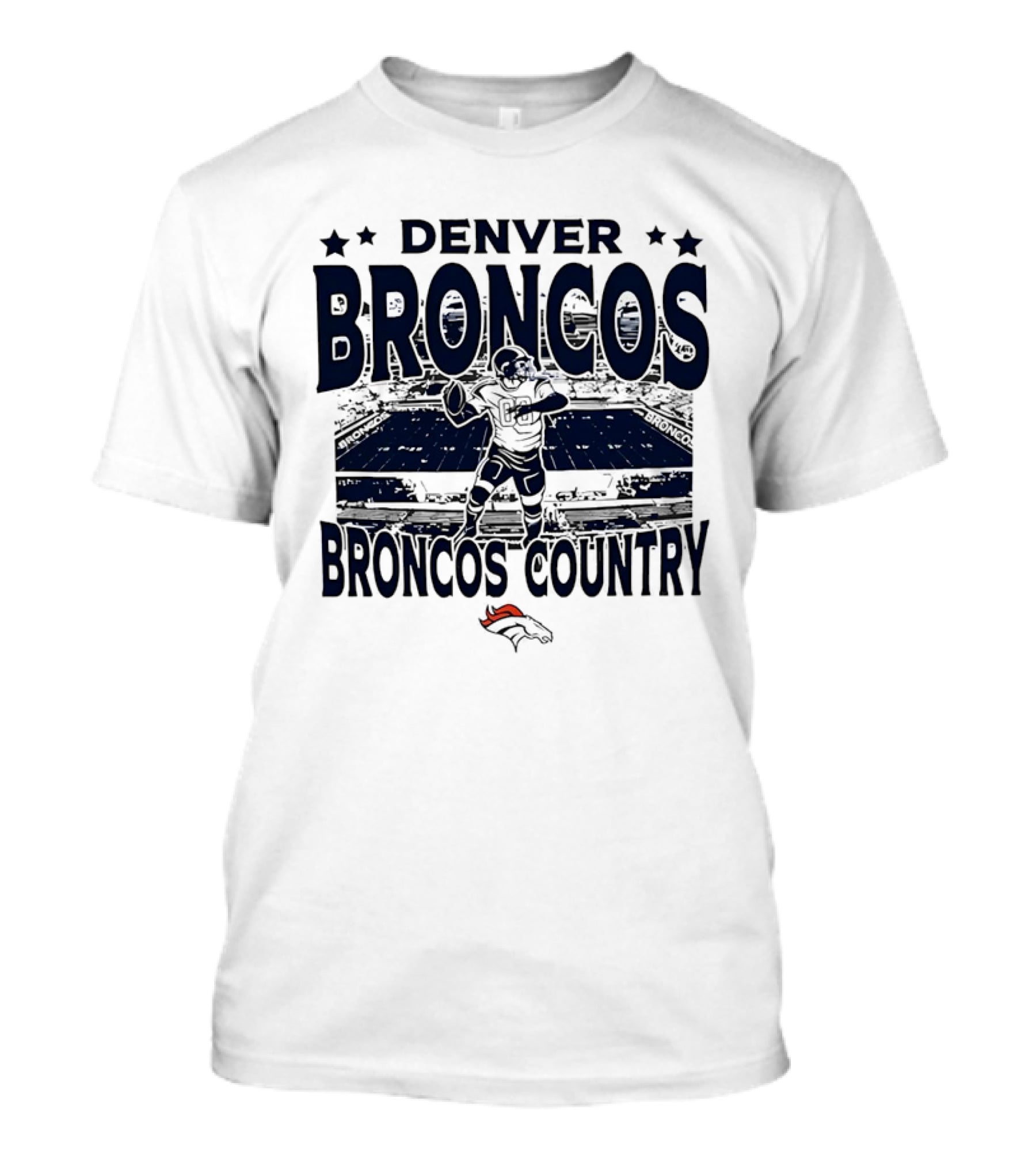 Denver Broncos Broncos Country Stadium Football Player T-Shirt