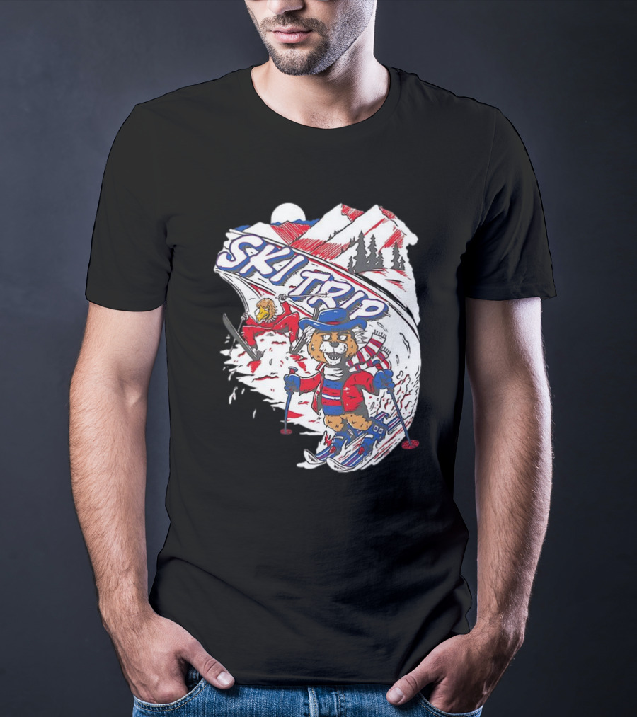 Arizona Cardinals Week 5 Win Ski Trip Adventure With Snowy Mountains And Playful Characters T-Shirt