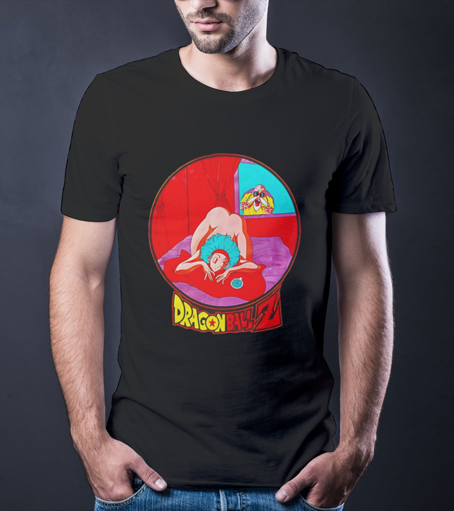 Dragon Ball Z Master Roshi Peeping Vintage Scene With Bulma T-Shirt