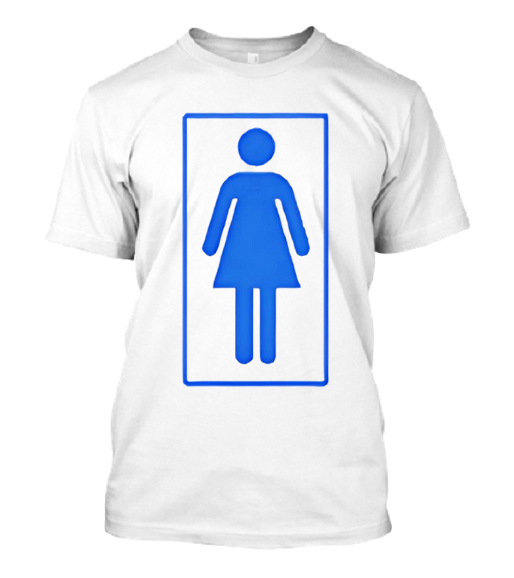 Na Kel Smith Mid90s Women Toilet Symbol Blue Sign T-Shirt