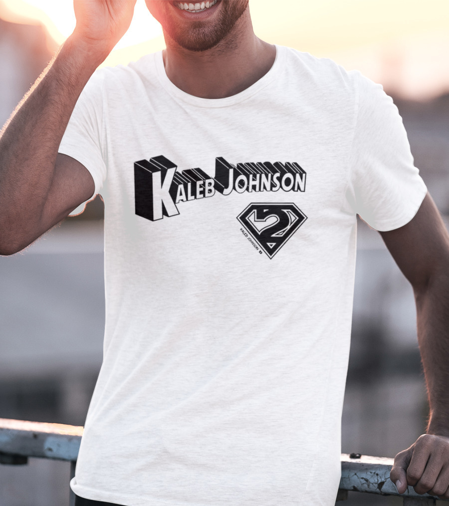 Kaleb Johnson Superhero Logo 2 Typography T-Shirt