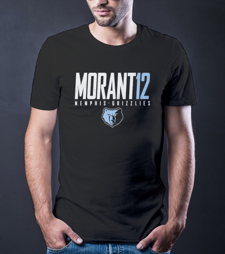 Morant 12 Memphis Grizzlies Bear T-Shirt