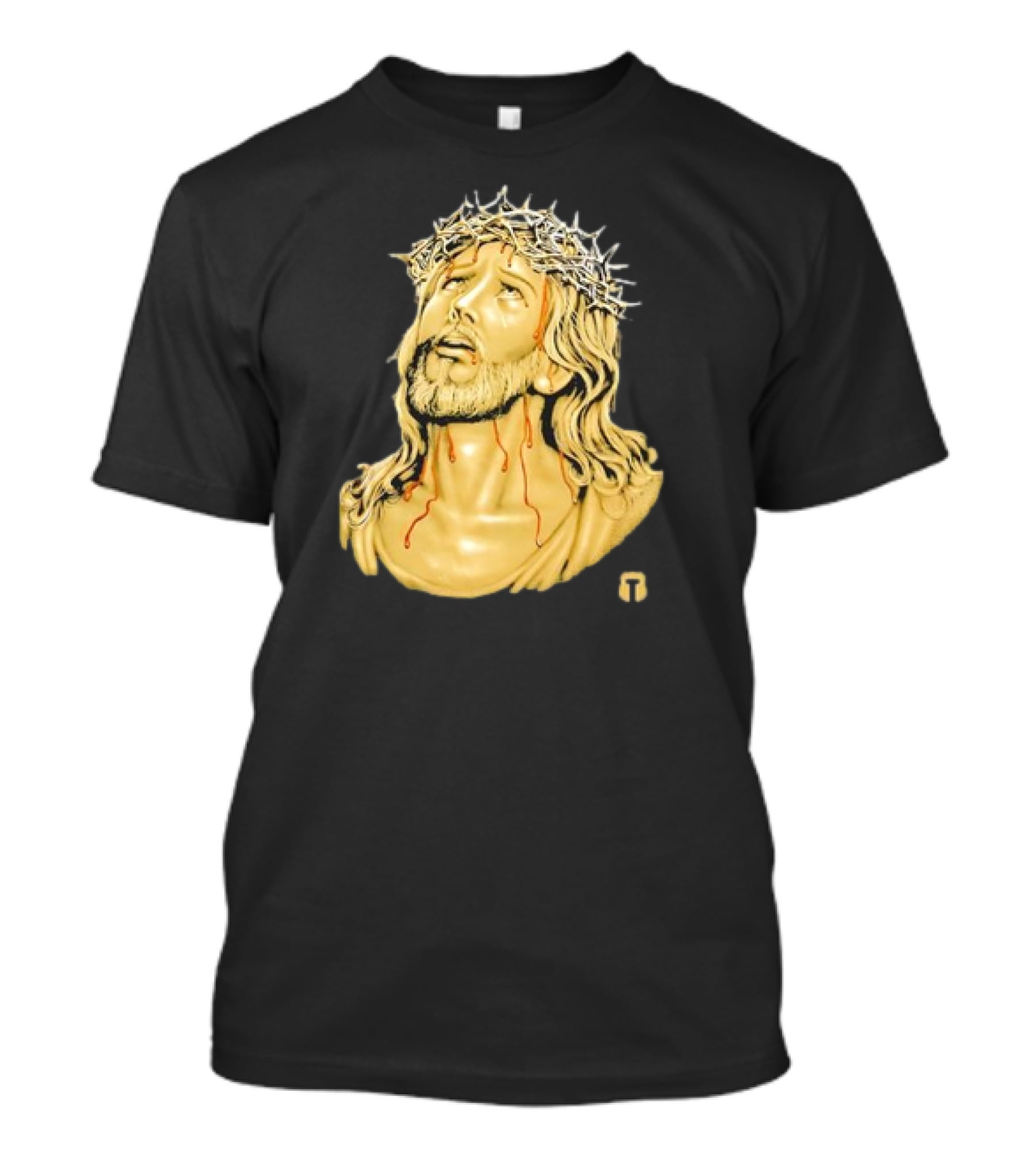 Our Lord Jesus Christ With Crown Of Thorns And Drops Of Blood T-Shirt