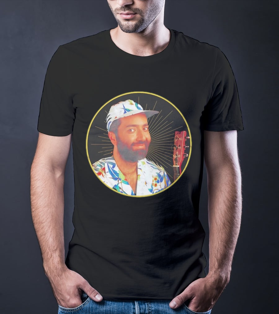 Raffi Is Gold Classic Music Icon With Colorful Shirt And Guitar T-Shirt