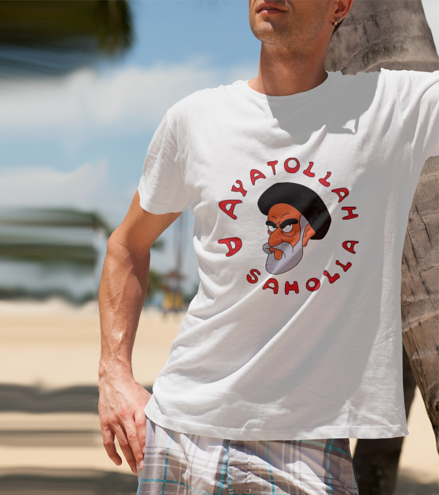 Ayatollah Asaholla Simpsons Iconic Cartoon Character T-Shirt