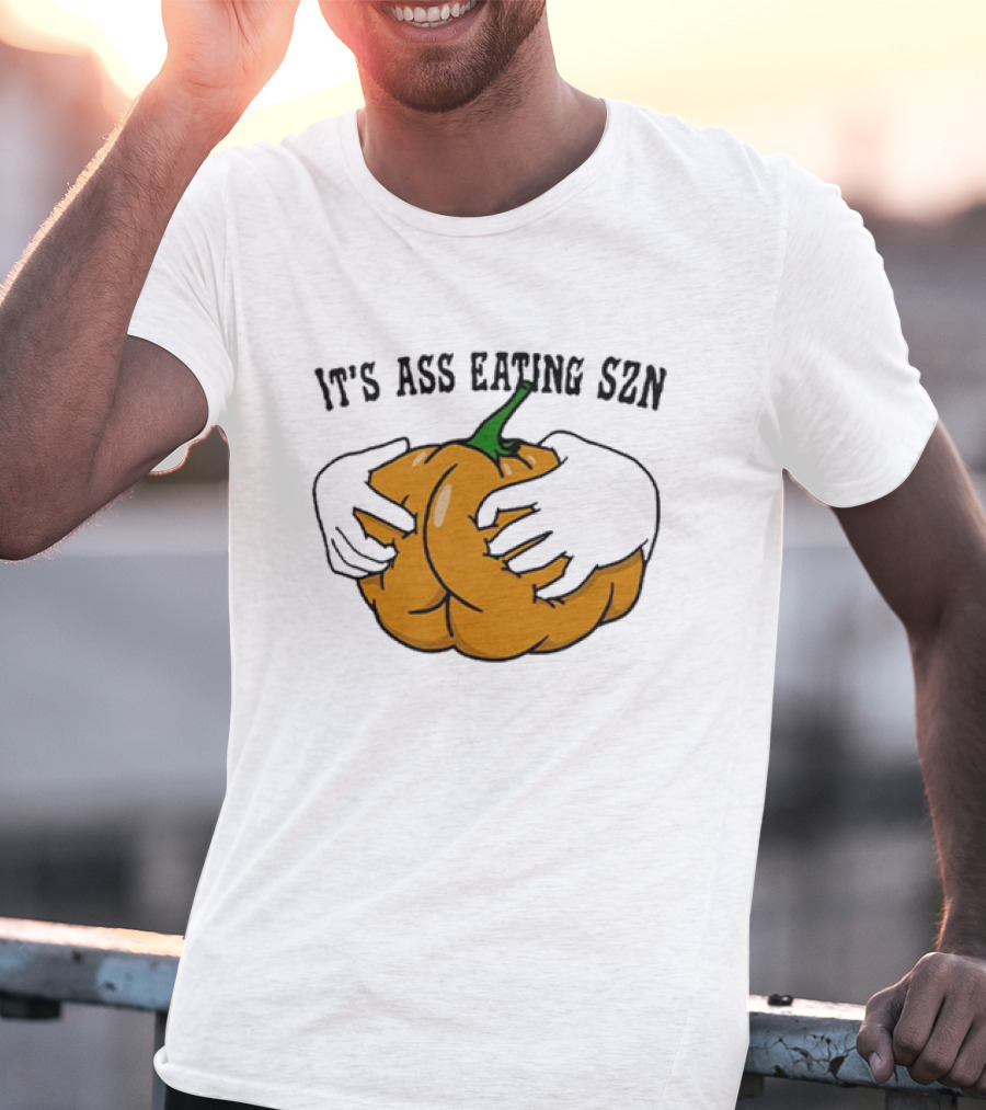 IT'S ASS EATING SZN Funny Autumn Pumpkin Hands T-Shirt