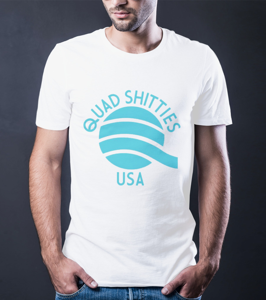 Quad Shitties USA Wavy T-Shirt