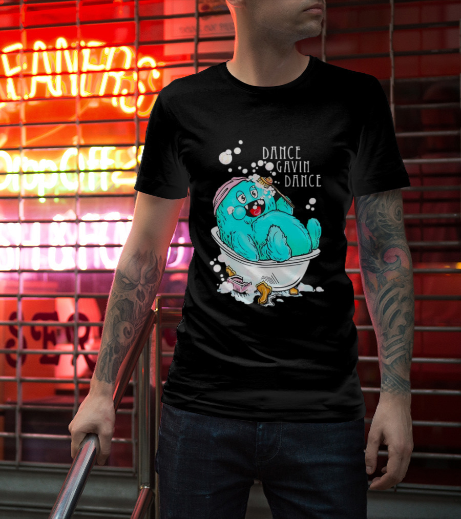 Dance Gavin Dance Band Happy Gobby In Bathtub T-Shirt