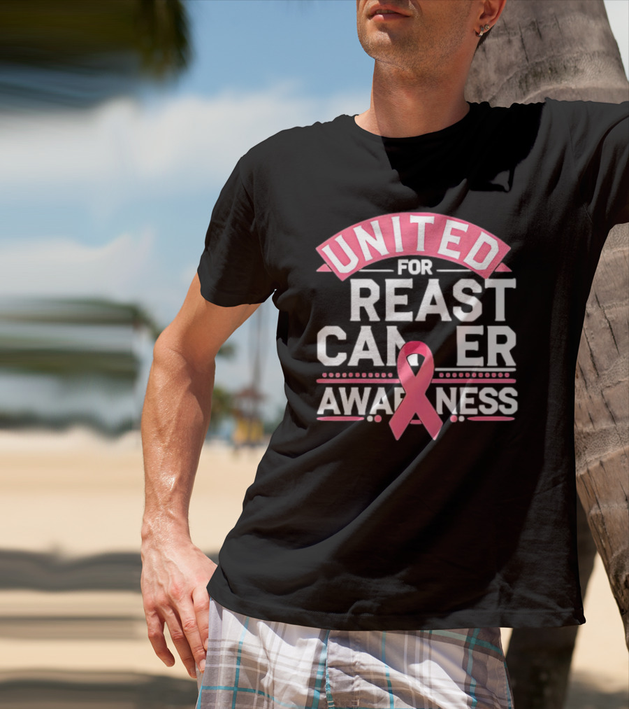 United For Breast Cancer Awareness Pink T-Shirt