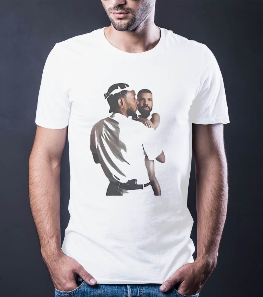 Kendrick Lamar Carrying Drake Rapper Stars Funny Image T-Shirt