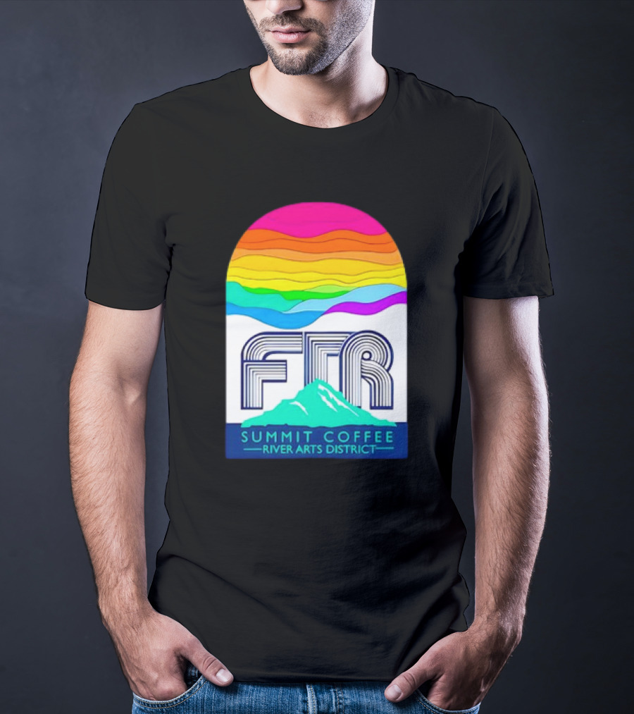 Summit Coffee River Arts District FTR Rainbow Arch Mountain Available Until October 31st, T-Shirt