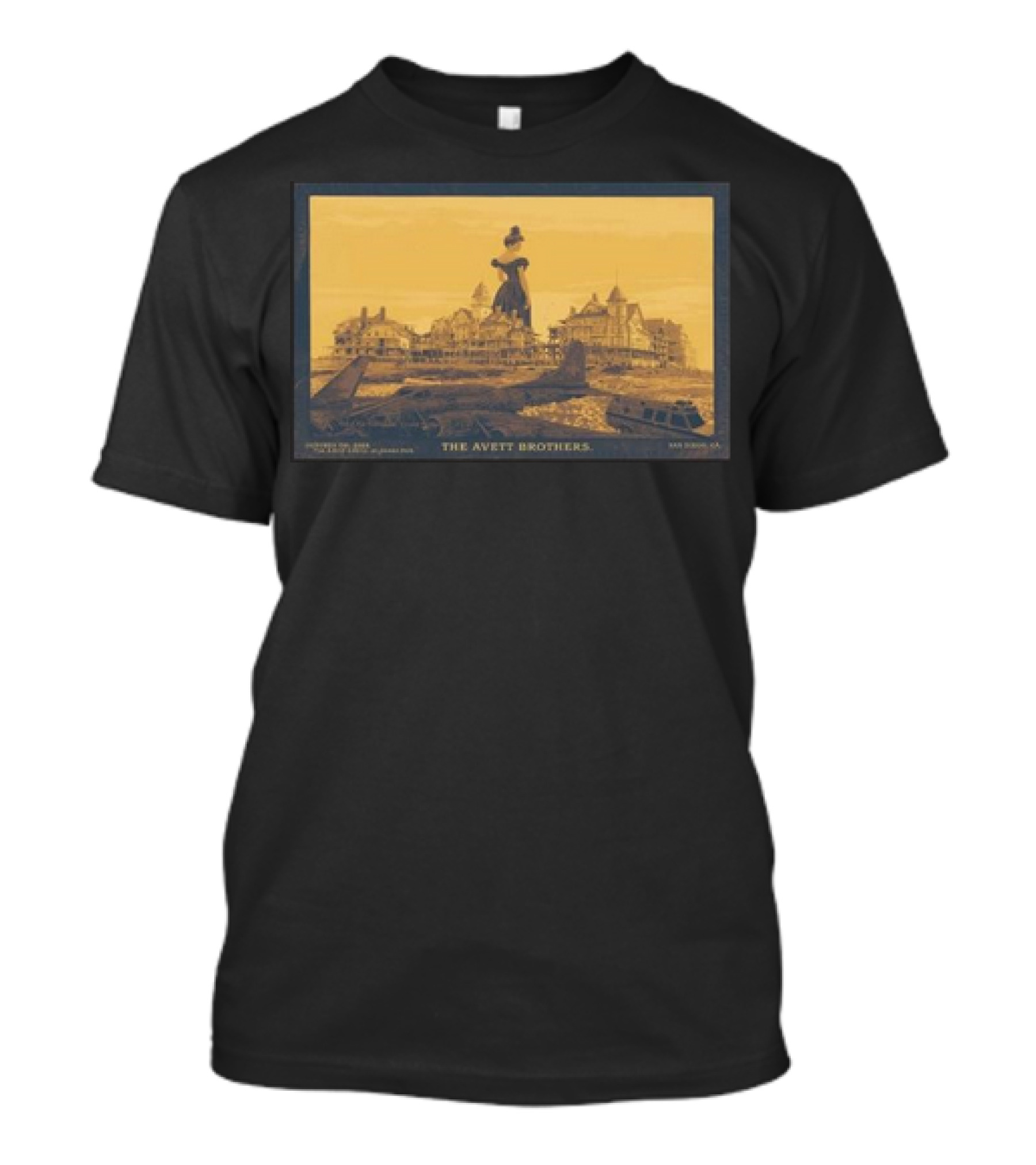 The Avett Brothers Historic Hotel Silhouette Rady Shell Jacobs Park San Diego October 06 T-Shirt