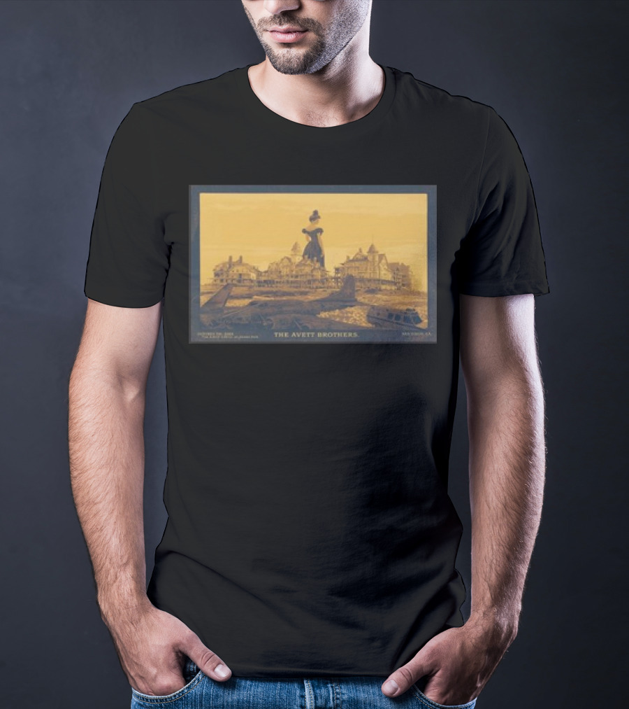 The Avett Brothers Historic Hotel Silhouette Rady Shell Jacobs Park San Diego October 06 T-Shirt
