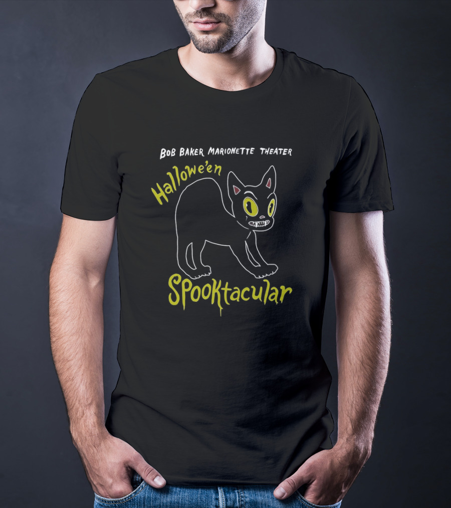 Bob Baker Marionette Theater Hallowe’en Spooktacular Black Cat T-Shirt