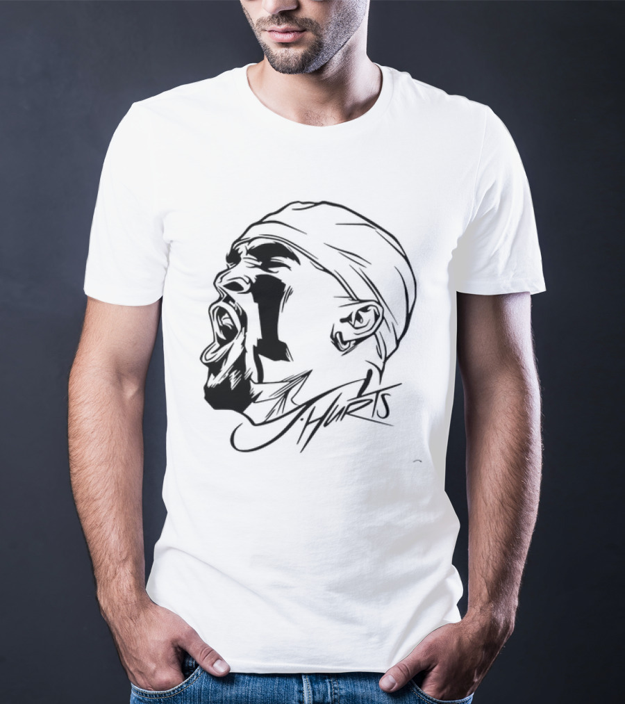 Jalen Hurts Philadelphia Eagles Scream T-Shirt