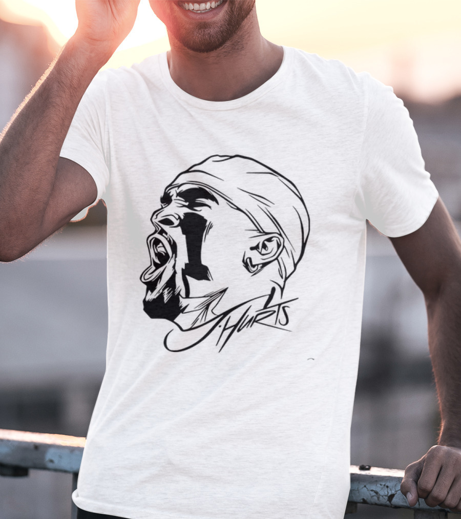 Jalen Hurts Philadelphia Eagles Scream T-Shirt