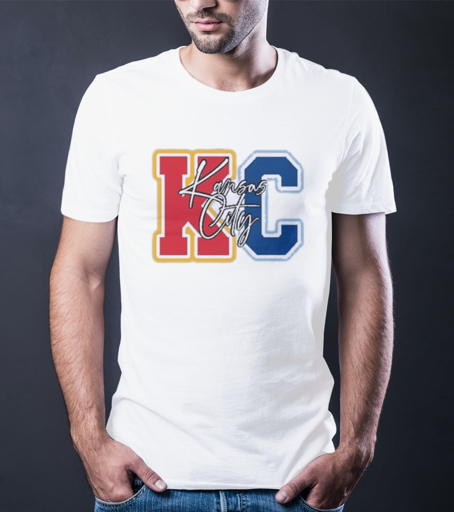 Kansas City Chiefs Royals Red Blue KC Kansas City T-Shirt